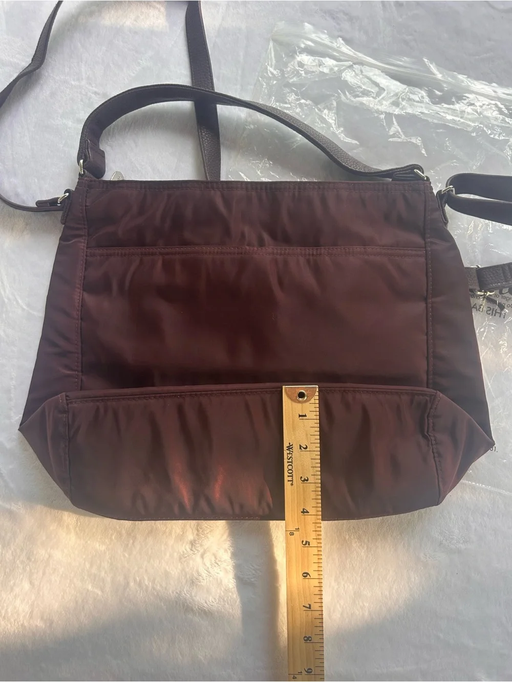 Thirty-One Everything Crossbody Bag Womens Burgundy Jewells & Gems Multi
